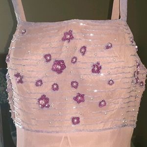 Vintage Lavender Prom Formal Dress
